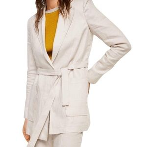 🔥FINAL PRICE🔥Mango linen belt blazer